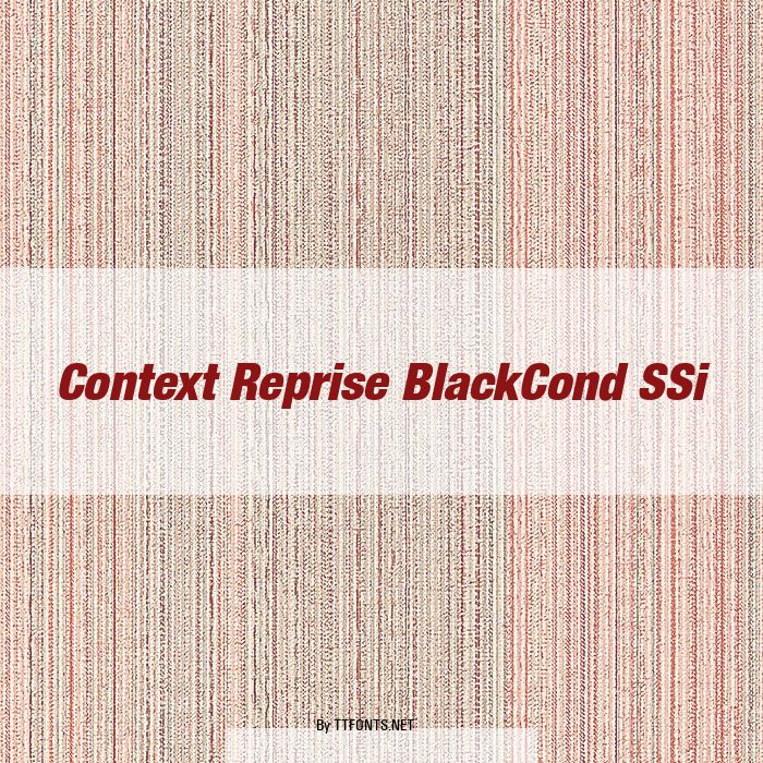 Context Reprise BlackCond SSi example